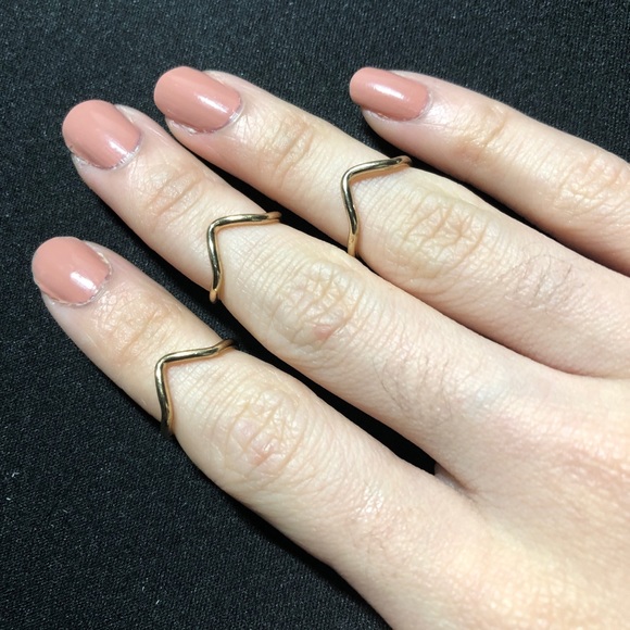 Forever 21- 3 knuckle rings - Picture 1 of 2